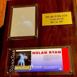 Nolan Ryan plaque